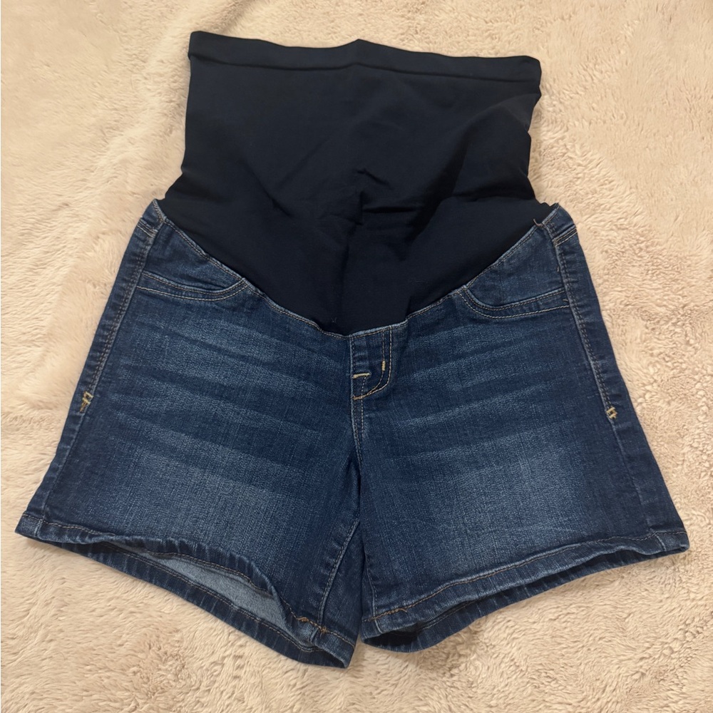 EUC 1822 Denim Maternity Shorts Size 2/26